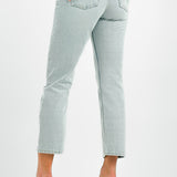 Topshop Editor Jeans In Bleach - Blue