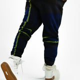 Ivy ParkAdidas Originals x Ivy Park Dog Tooth Joggers In Blue With Green Detail