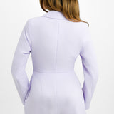 Miss Selfridge Petite Cut Out Mini Blazer Playsuit In Lilac