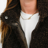 ASOS DESIGN Borg Gilet In Brown