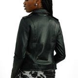 Barneys Originals Emma Real Leather Jacket With Belt In Black