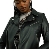 Barneys Originals Emma Real Leather Jacket With Belt In Black