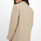 ASOS EDITION oversized longline blazer in stone