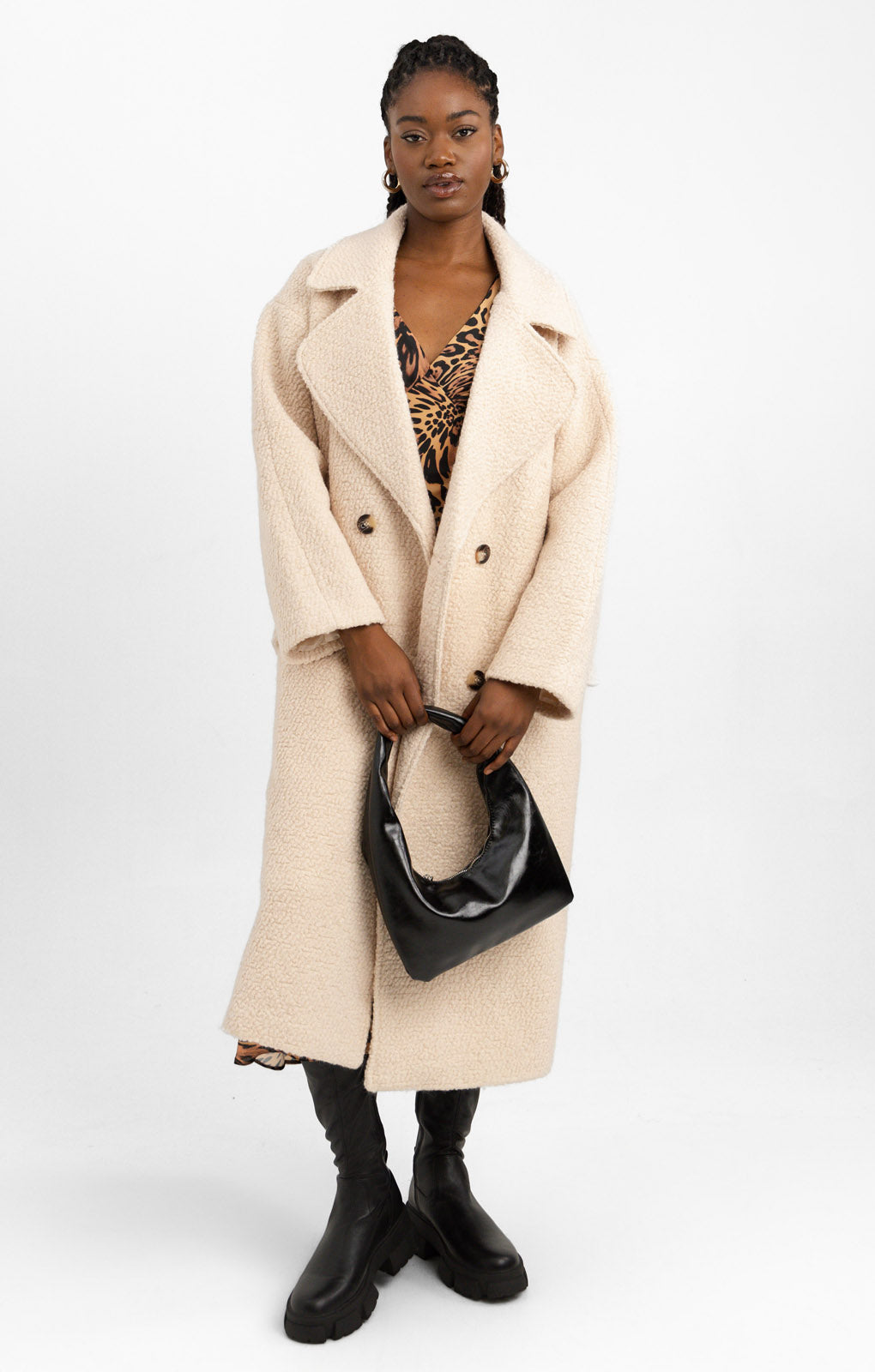 Asos boucle coat best sale