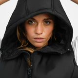 Topshop Sleeveless Hooded Jacket In Black