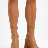 ALDO Grandstep Chunky Platform Sock Boots In Beige