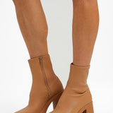 ALDO Grandstep Chunky Platform Sock Boots In Beige