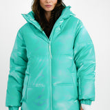 ASOS 4505 Tall Ski High Shine Puffer