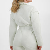 ASOS 4505 Ski Suit In Iridescent Shine With Detachable Sleeves