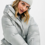 ASOS 4505 Ski Jacket In Silver With Bum Bag