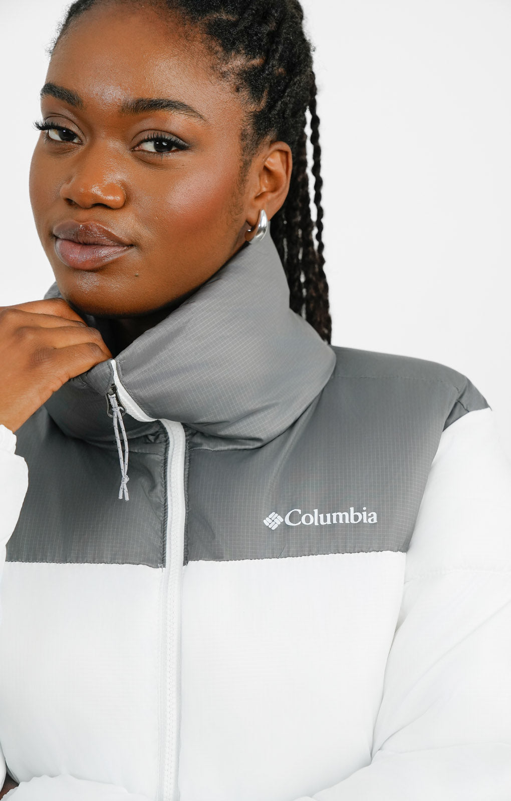 Columbia white puffer jacket hotsell