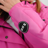 Topshop Sno Hooded Puffer Ski Jacket In Pink