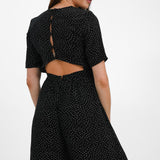 ASOS DESIGN Tea Jumpsuit With Button Back Detail In Mono Spot