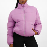 Fila Unisex Colour Blocked Puffer With Logo In Purple