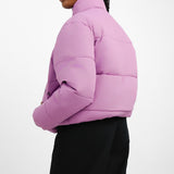 Fila Unisex Colour Blocked Puffer With Logo In Purple