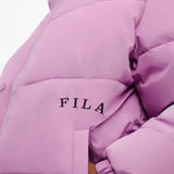 Fila Unisex Colour Blocked Puffer With Logo In Purple