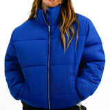 Fila Unisex Colour Blocked Puffer With Logo In Blue