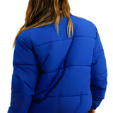 Fila Unisex Colour Blocked Puffer With Logo In Blue