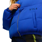 Fila Unisex Colour Blocked Puffer With Logo In Blue