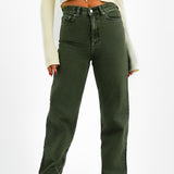 Dr Denim Echo Stright Leg Jeans In Washed Thyme