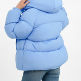 ASOS EDITION Hooded Puffer Jacket In Blue