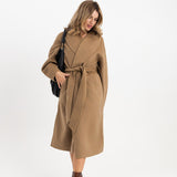 & Other Stories Wool Belted Coat In Beige