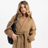 & Other Stories Wool Belted Coat In Beige