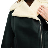 Edited Aviator Coat With Borg Lining In Black