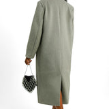 NA-KD Oversize Single Breasted Coat In Grey