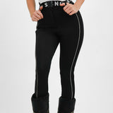 Topshop Sno Stretch Slim Leg Ski Trouser With Stirrups In Black