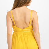 Anaya Petite Tulle Maxi Dress With Tiered Skirt In Yellow