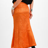 Never Fully Dressed Lace Maxi Skirt In Orange