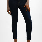 Topshop Enhancing High Rise Jamie Jeans In Mid Blue