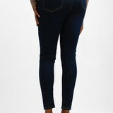 Topshop Enhancing High Rise Jamie Jeans In Mid Blue