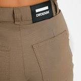 Dr Denim Donna Cargo Trousers In Brown