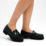 Schuh Lionel Loafers In Black Leather