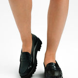 Schuh Lionel Loafers In Black Leather