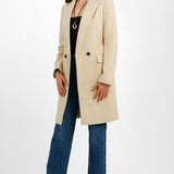 ASOS DESIGN Fitted Mid Length Formal Coat In Camel