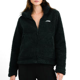 Columbia Lodge Baffled Sherpa Jacket In Black