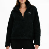 Columbia Lodge Baffled Sherpa Jacket In Black