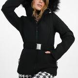 ASOS 4505 Ski Belted Jacket With Faux Fur Hood