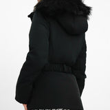 ASOS 4505 Ski Belted Jacket With Faux Fur Hood