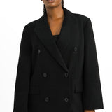 ASOS DESIGN Mid Length Dad Coat In Black