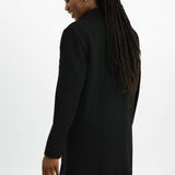 ASOS DESIGN Mid Length Dad Coat In Black