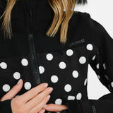 Protest Ski Suit In Black And White Polka Dot