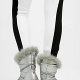 Steve Madden Ice-Storm Snow Boot With Embellished Lace In Silver