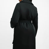 Whistles Padded Mac Coat In Black