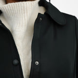 Whistles Padded Mac Coat In Black