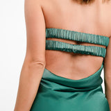 Pretty Lavish Strapless Midaxi Dress In Emerald