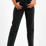 Lee Rider Classic Straight Fit Jean In Washed Black